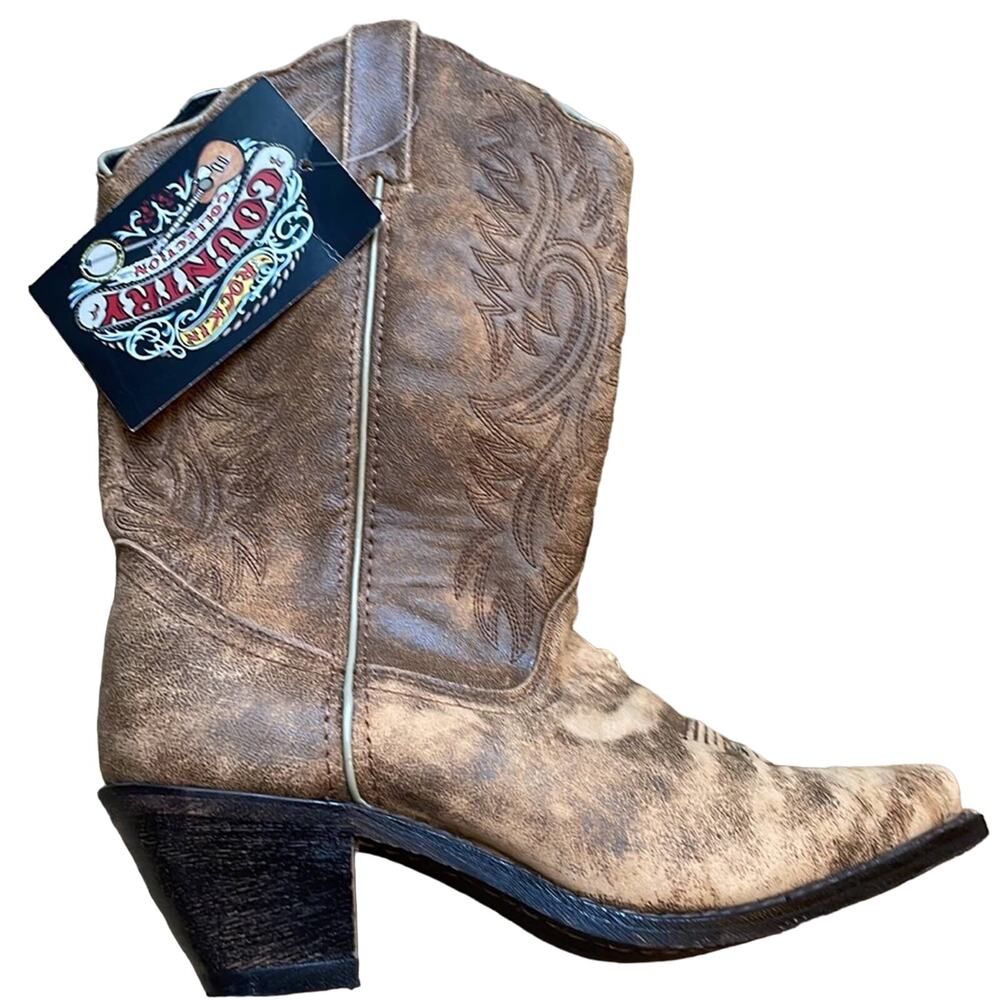 Rockin' Country Collection Real Leather Cowboy Boots from Texas - Picture 2 of 10